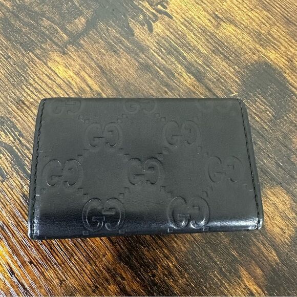 Gucci Guccissima Key Case Holder Leather Black - Picture 2 of 11
